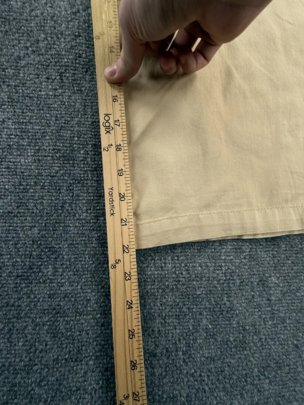 Polo Ralph Lauren Pants Women Beige Capri Size 16 Adult Cotton Elastic Waist